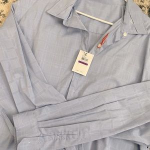 Men’s light blue button down dress shirt- brand new